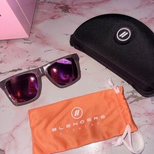 Blenders Eyewear “Pretty Gangster” Polarized Sunglasses with Purple Mirrors